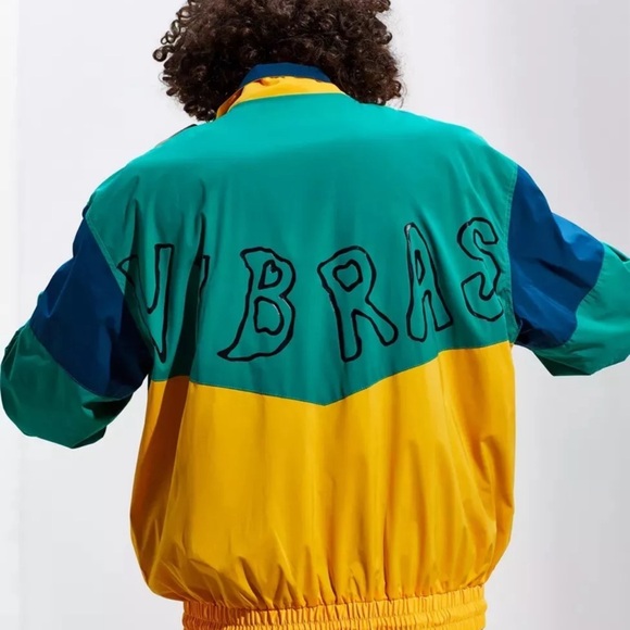 Guess X J Balvin Vibras Retro Windbreaker Jacket men clothes（size small） - Picture 6 of 6